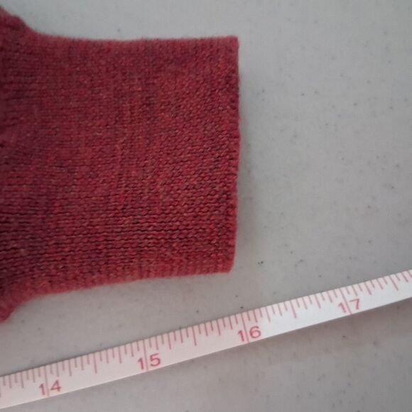 Merino Wool Men's Sweater Marco Fioni Collared Polo Size L Berry Red - Picture 13 of 13